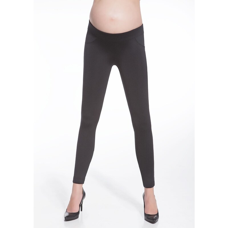 Bas Bleu Maternity leggings LAURA made of insulated fabric and classic condition