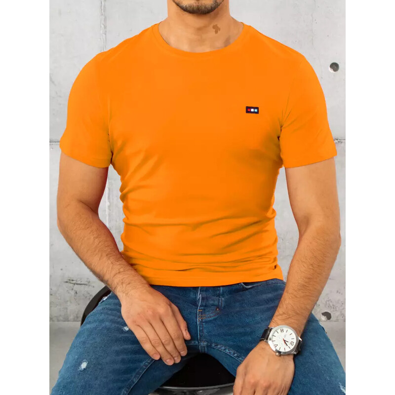 Oranžové pánské tričko Dstreet