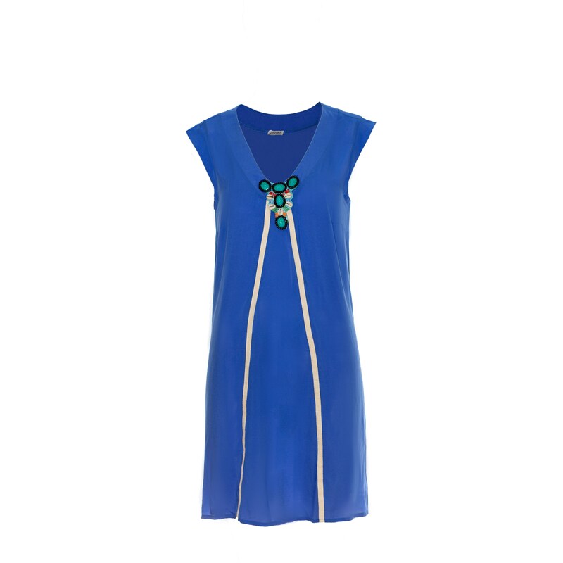 Effetto Woman's Dress 0131 Navy Blue
