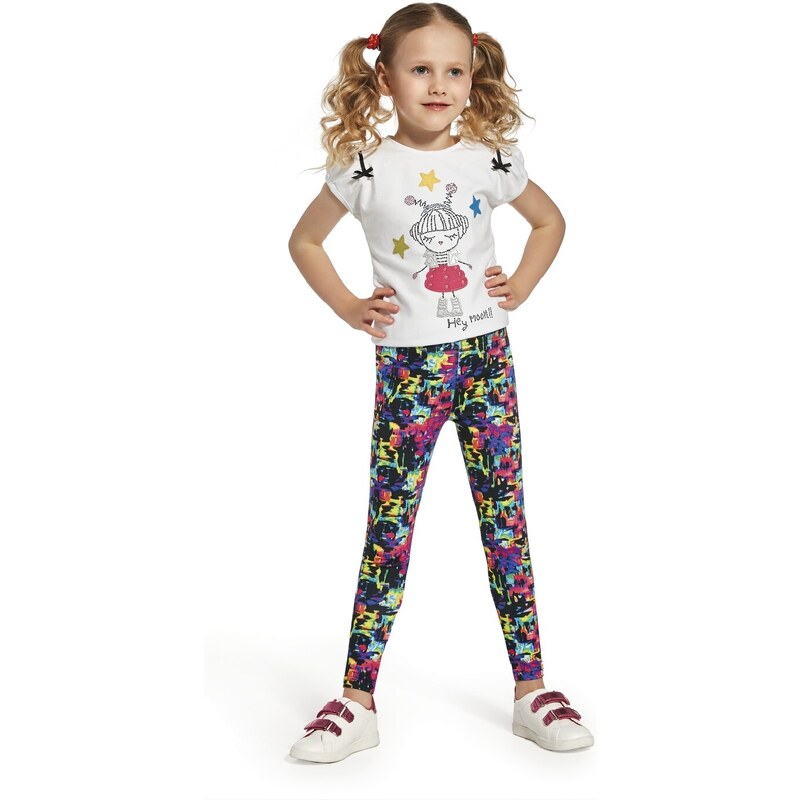 Bas Bleu Girls' leggings MIKI breathable from elastic material