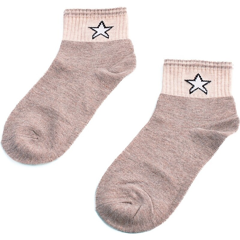 Children's socks Shelvt beige with a star