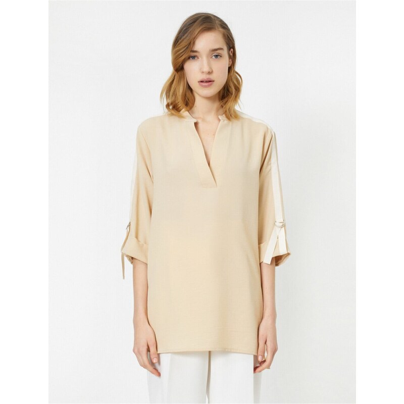 Koton V-Neck Long Sleeve Blouse