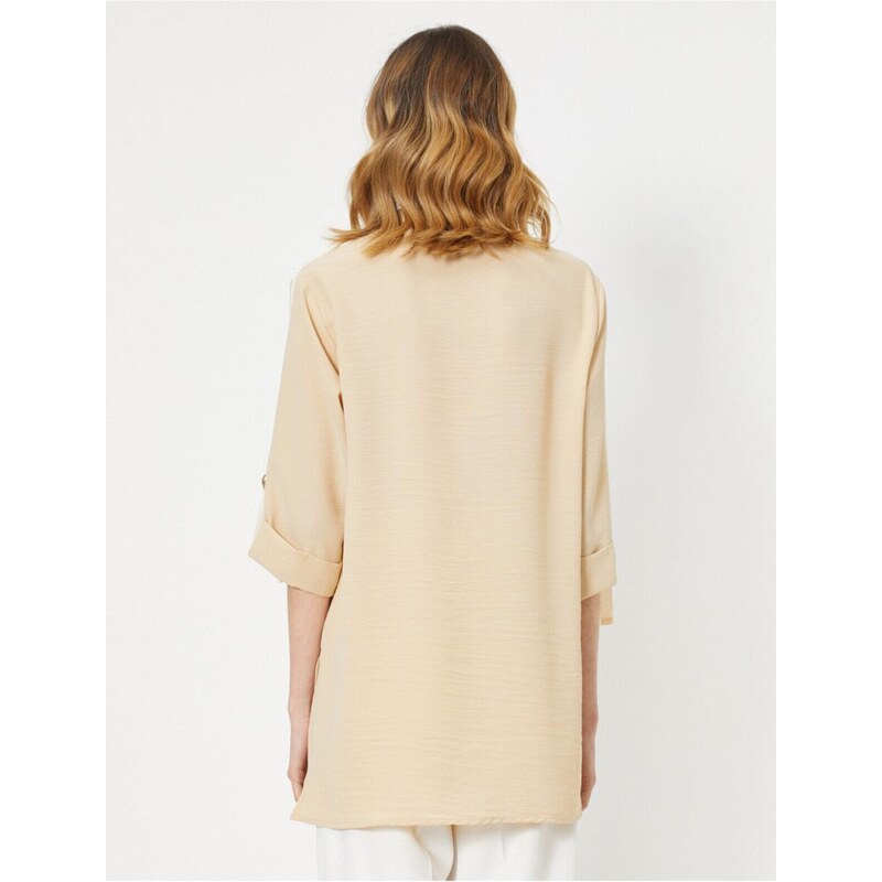 Koton V-Neck Long Sleeve Blouse