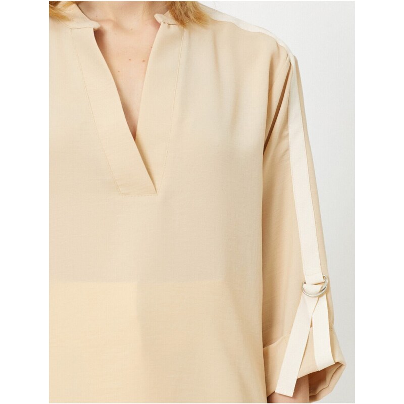 Koton V-Neck Long Sleeve Blouse