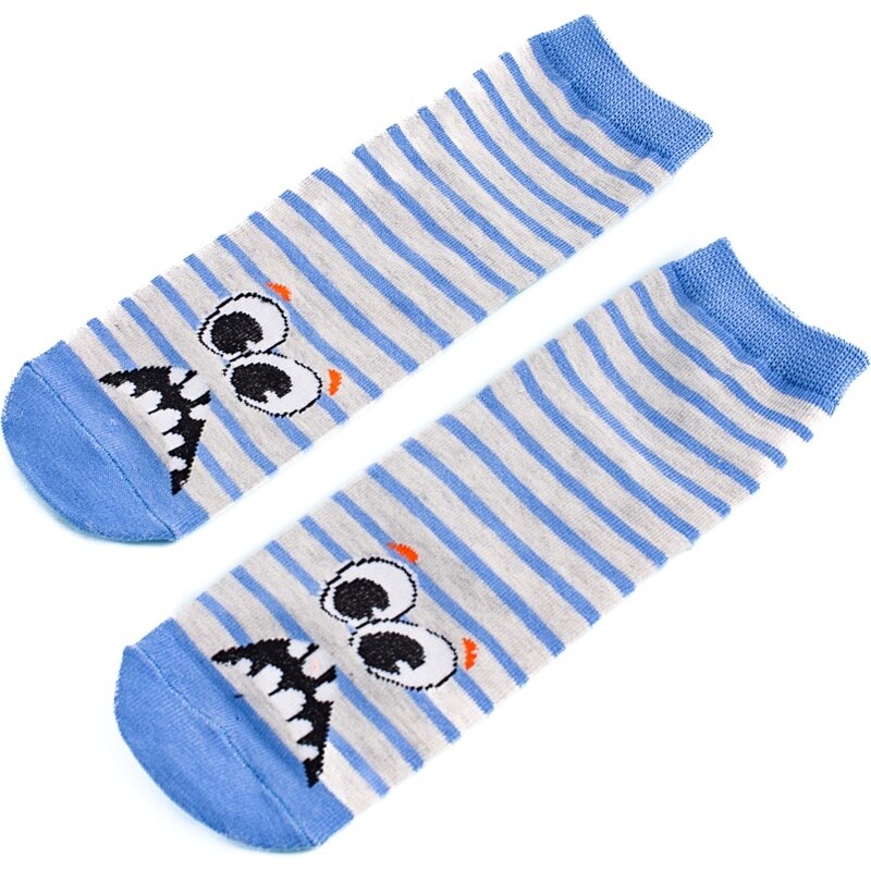 Shelvt striped children's socks Angry