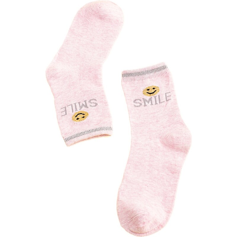 Children's socks Shelvt light pink Smile