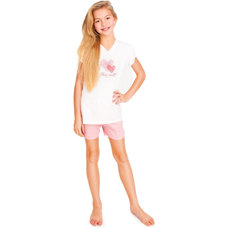 Yoclub Kids's Girls' Short Cotton Pyjamas PIA-0025G-A110