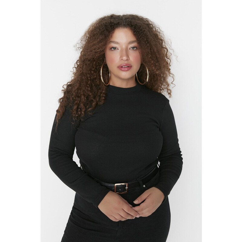 Trendyol Curve Black Knitted Body