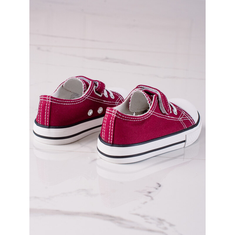 Boys' sneakers Vico material burgundy