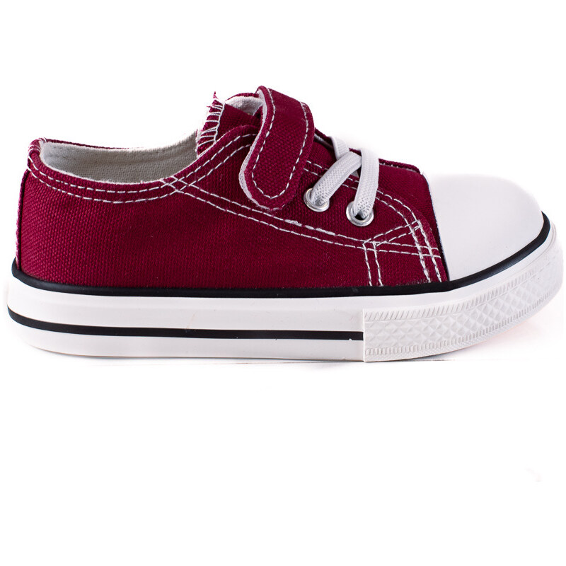 Boys' sneakers Vico material burgundy