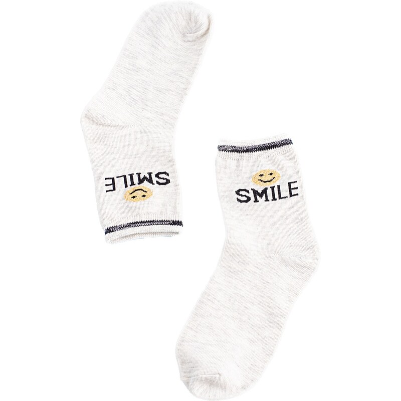 Children's socks Shelvt light gray Smile