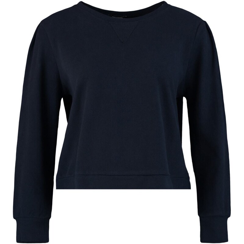 Trendyol Curve Navy Blue Crew Neck Thessaloniki Tenká pletená mikina