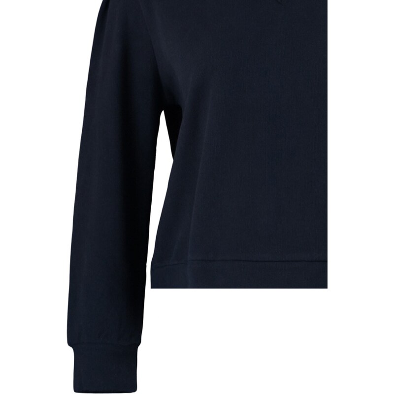 Trendyol Curve Navy Blue Crew Neck Thessaloniki Tenká pletená mikina