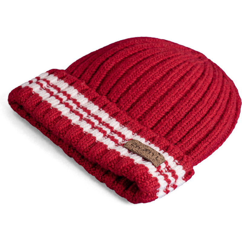 Classic winter men's hat Shelvt red