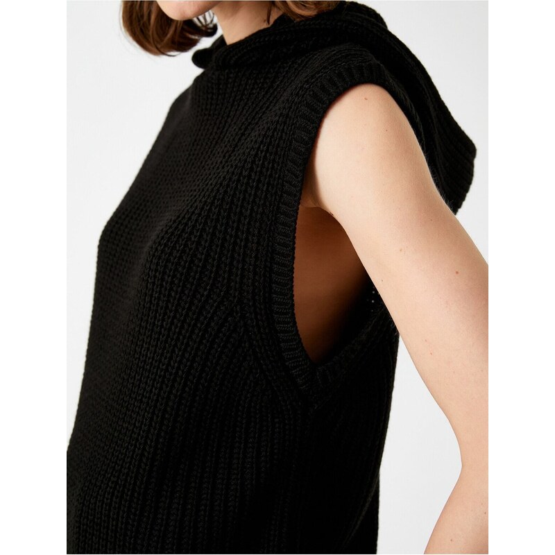 Pletený svetr s kapucí Koton