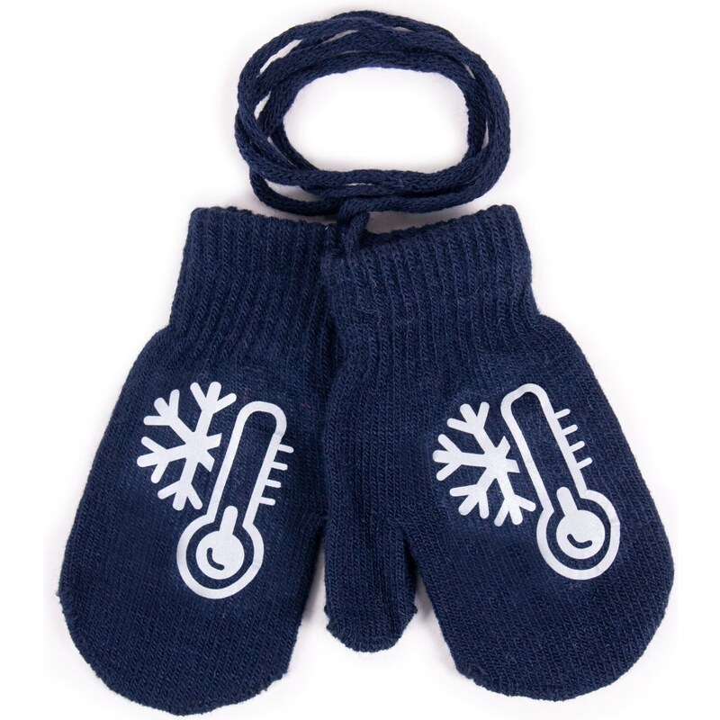 Yoclub Kids's Gloves RED-0236C-AA10-004 Navy Blue