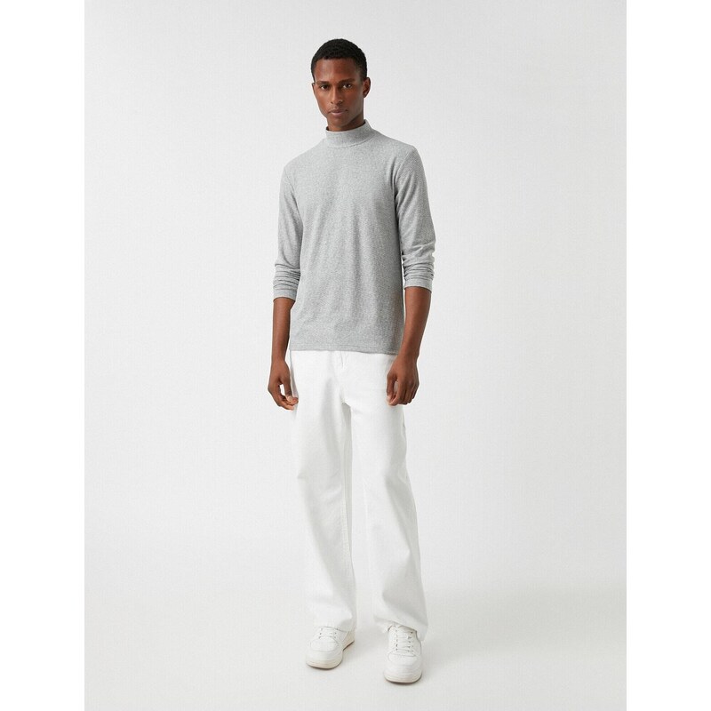 Koton Basic Sweater Half Turtleneck