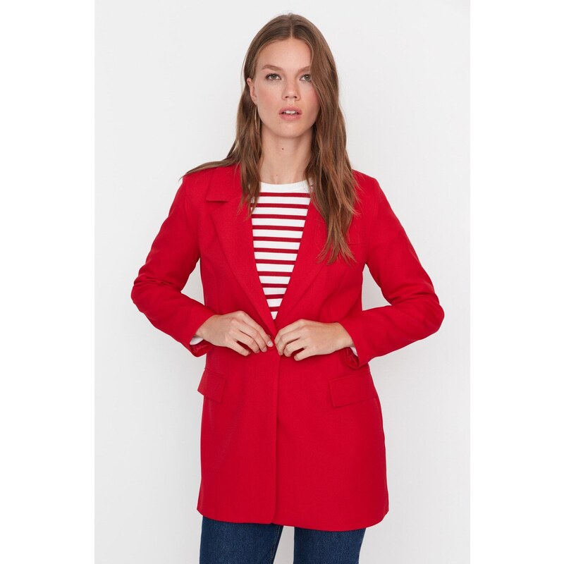 Trendyol Jacket - Red - Regular fit