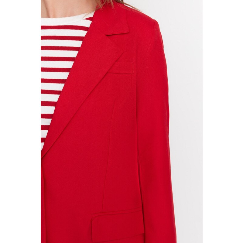 Trendyol Jacket - Red - Regular fit