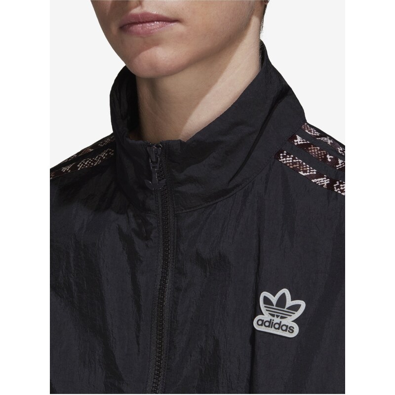 Černá dámská lehká cropped bunda adidas Originals Windbreaker - Dámské