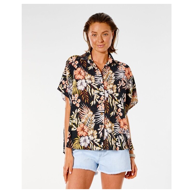 Košile Rip Curl PARADISE CALLING SHIRT Black