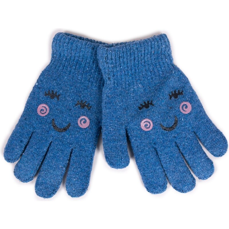 Yoclub Kids's Gloves RED-0200G-AA5A-002