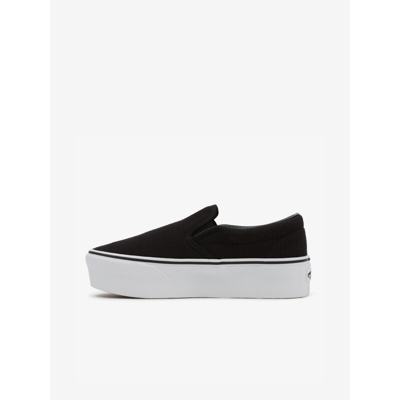 Černé dámské slip on tenisky na platformě VANS UA Classic Slip On S - Dámské