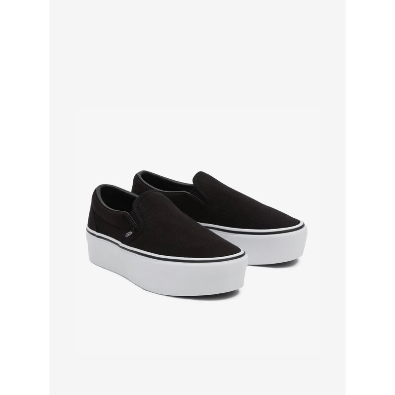 Černé dámské slip on tenisky na platformě VANS UA Classic Slip On S - Dámské