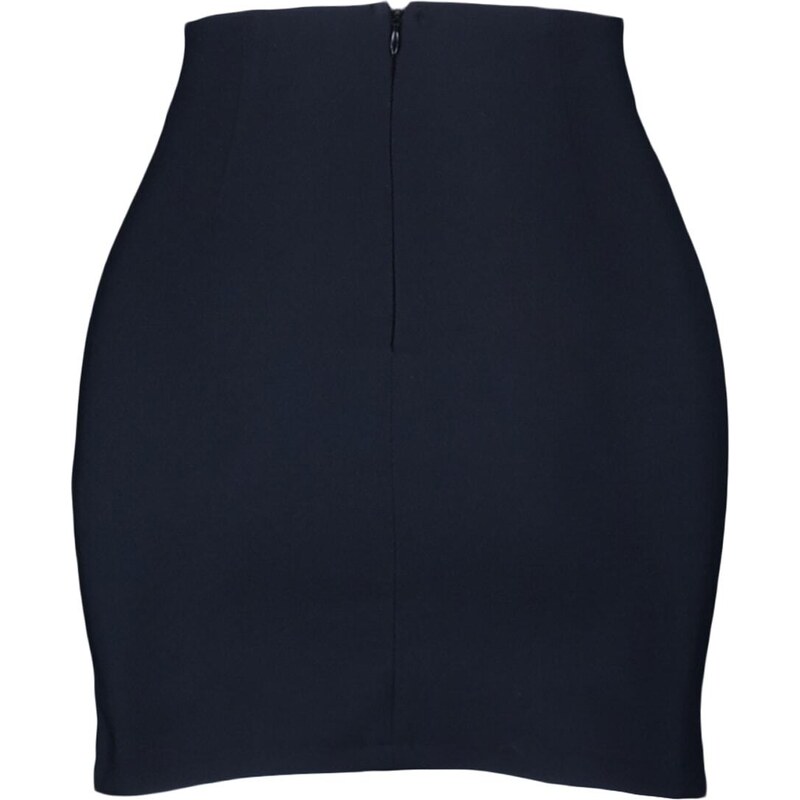Trendyol Black Slit Detailed Woven Skirt
