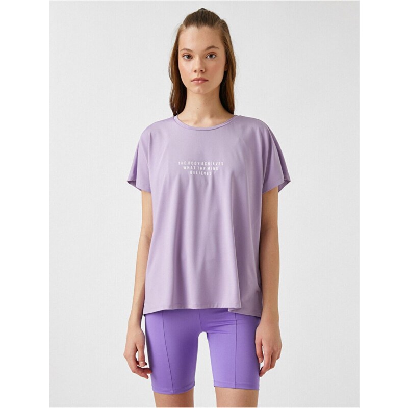 Koton 2cm 1205kk Women's T-shirt Lilac