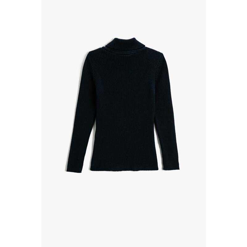 Koton Girls Navy Blue Sweater