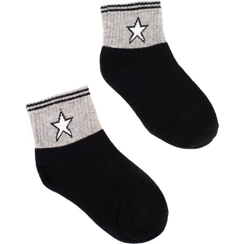 Children's socks Shelvt black with a star
