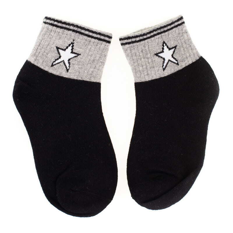 Children's socks Shelvt black with a star