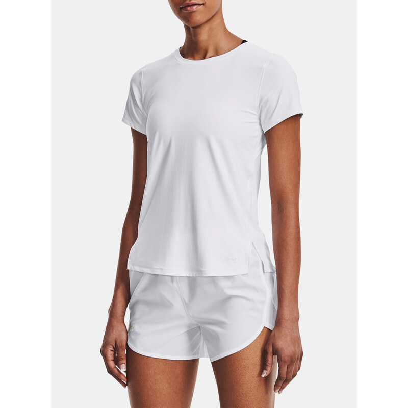 Under Armour Tričko UA IsoChill Run Laser Tee-WHT - Dámské