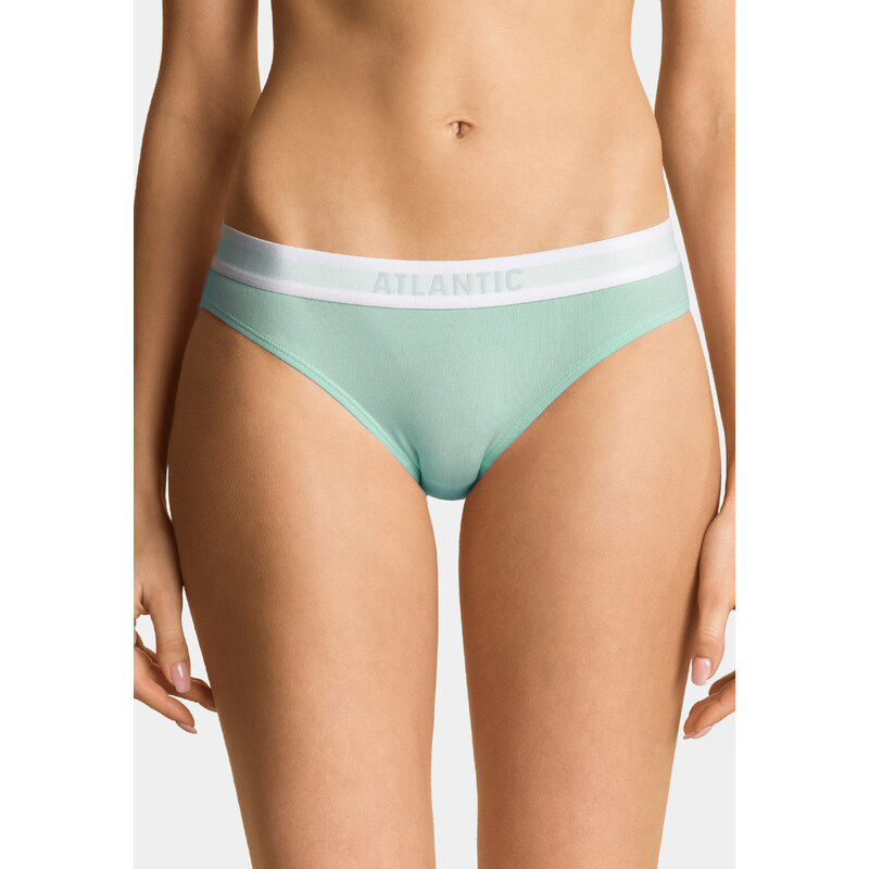 Dámské kalhotky Bikini ATLANTIC 3Pack - fialová/zelená/černá