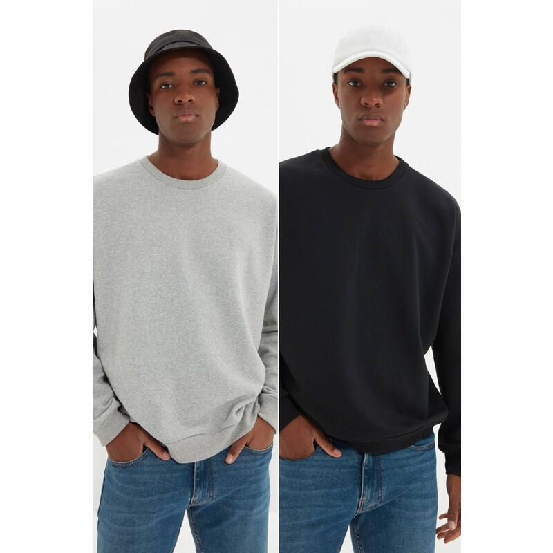 Trendyol Sweatshirt - Gray - Regular fit