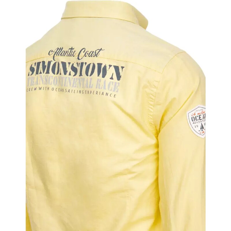 Pánská žlutá košile Dstreet