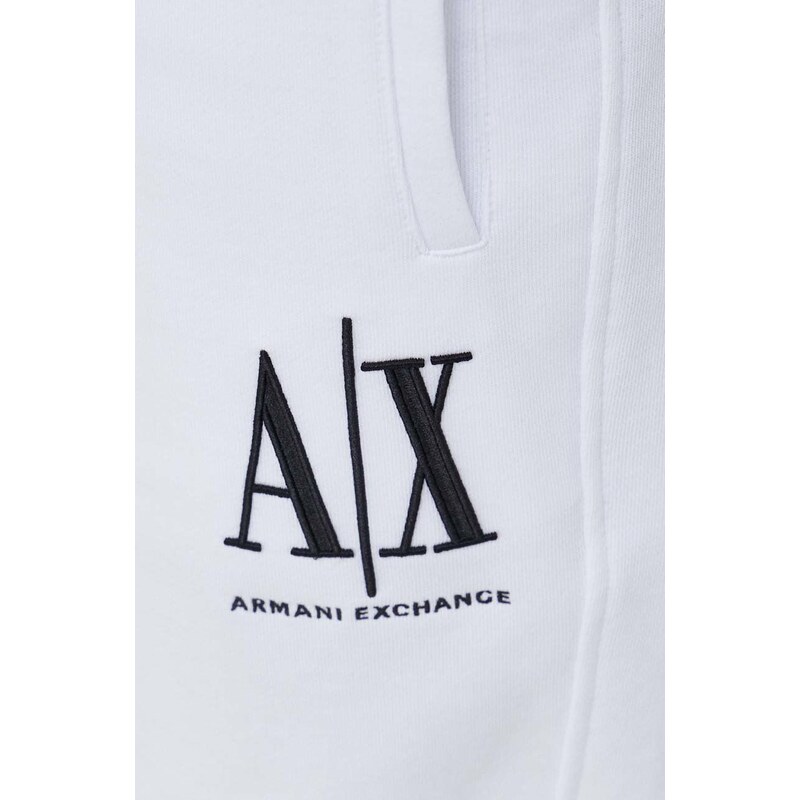 Kraťasy Armani Exchange pánské, bílá barva, 8NZSPA ZJ1ZZ NOS