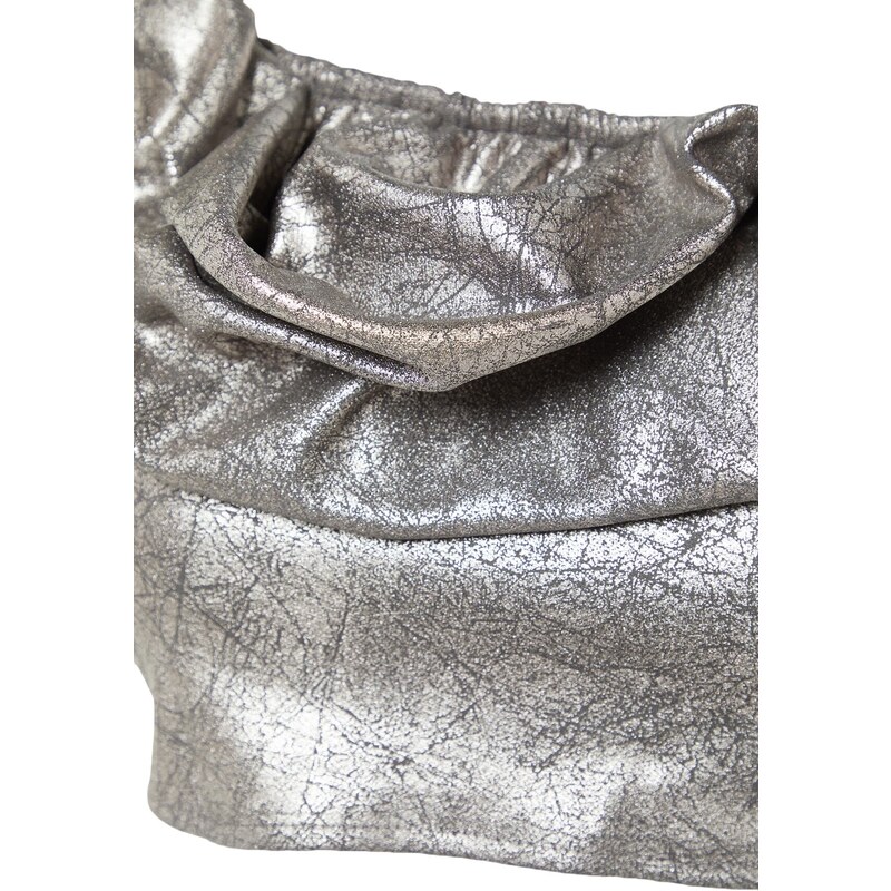 Dámský top Trendyol TPRSS23BS00008/SILVER