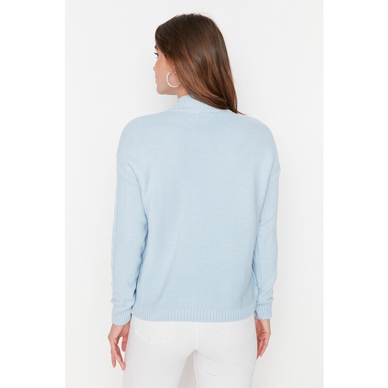 Trendyol Light Blue Knit Detailed Knitwear Sweater