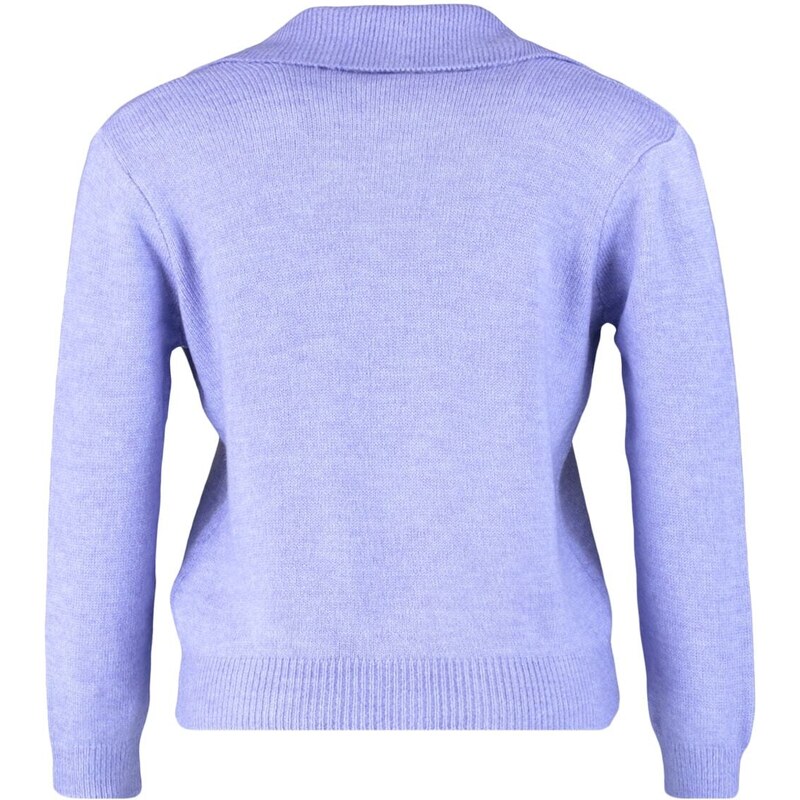 Trendyol Curve Plus Size Cardigan - Purple - Regular fit