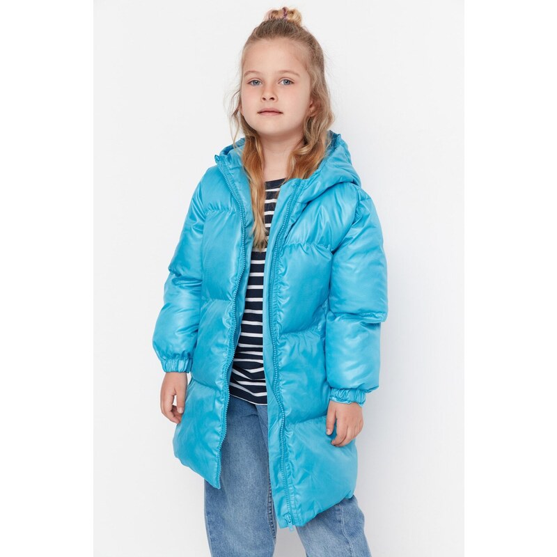 Trendyol Blue Inflatable Girls' Jacket