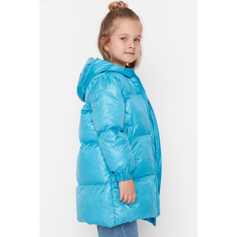 Trendyol Blue Inflatable Girls' Jacket