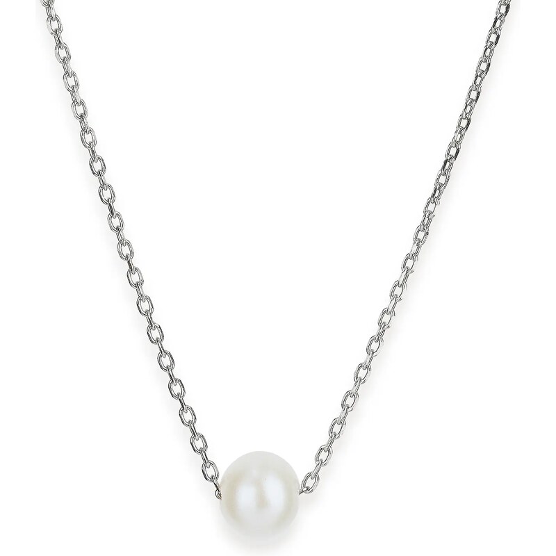 SilveAmo Stříbrný náhrdelník Perla