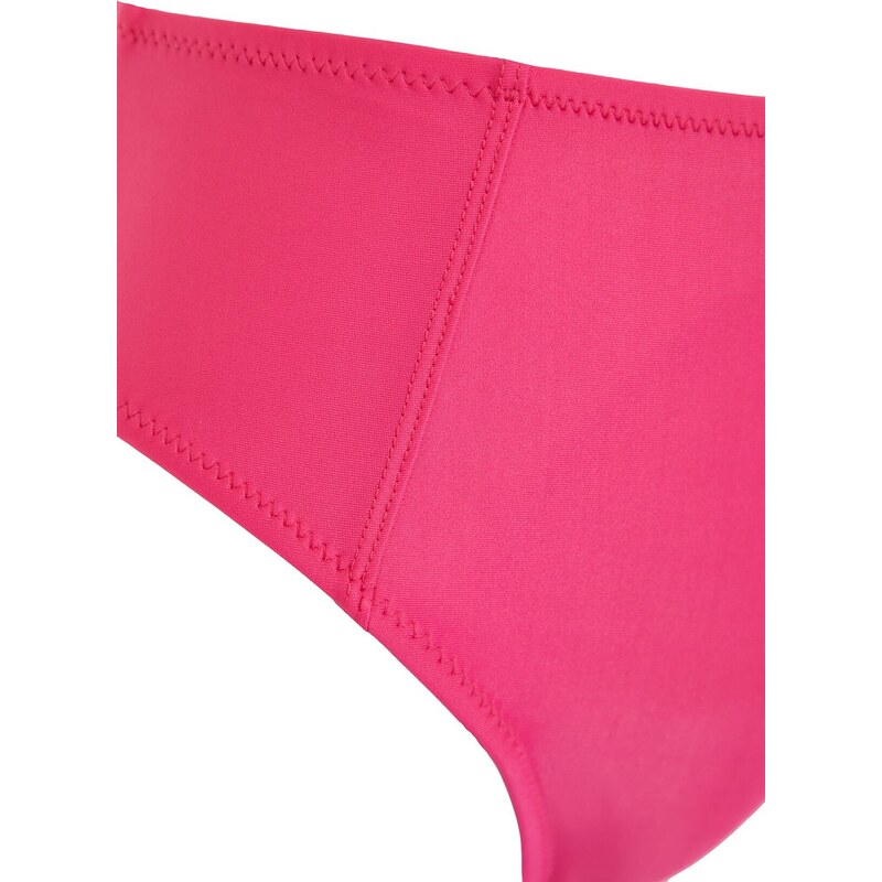 Trendyol Fuchsia s vysokým pasem Regular Leg Bikini Bottom