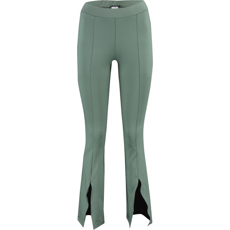 Trendyol Khaki potápěčské / potápěčské kalhoty s rozparkem Detailní rozšířené sportovní kalhoty s nohavicemi