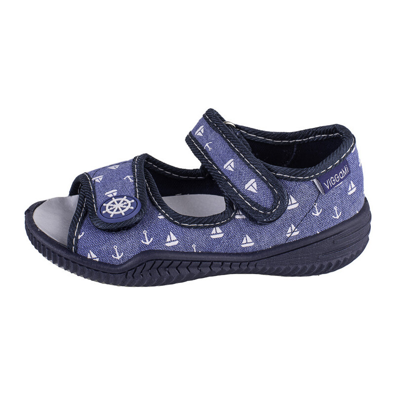 Boys' slippers Viggami Szymek ornament