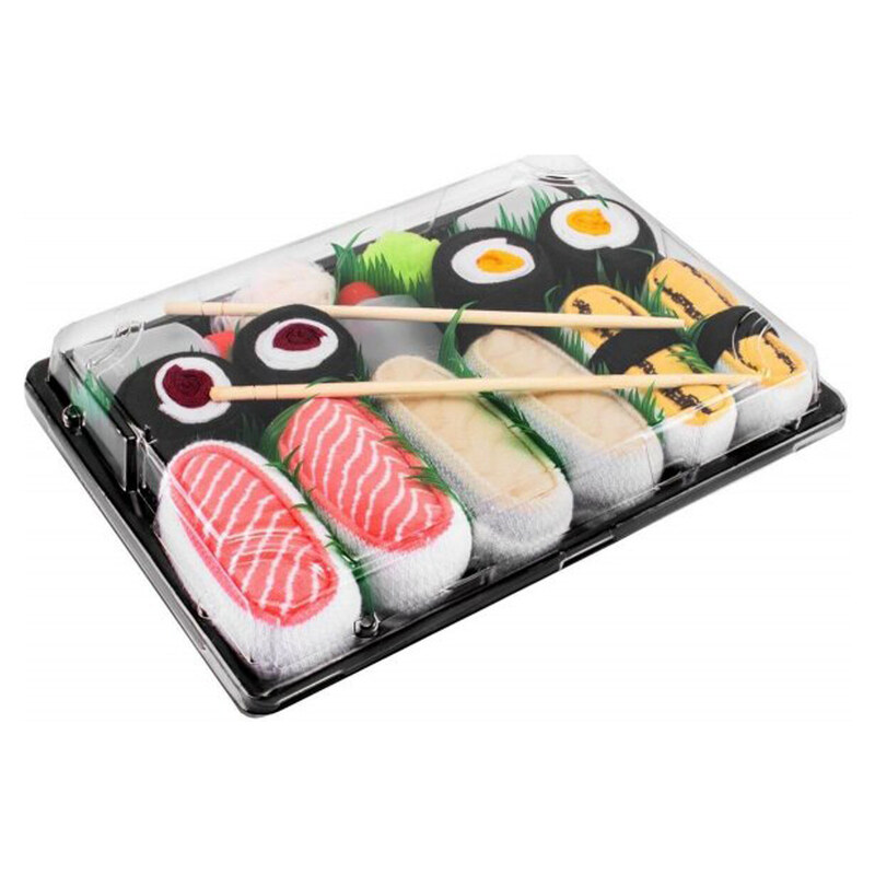 Kesi Sushi ponožky Duhové ponožky 5 párů: Máslová ryba Tamago Losos Maki