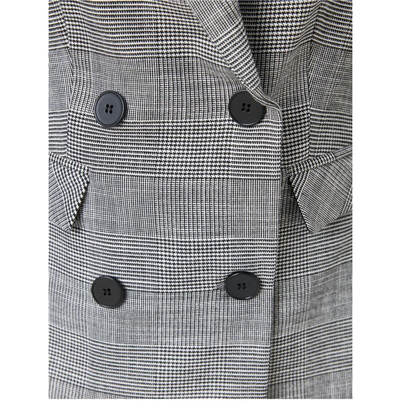 Koton Plaid Buttoned Jacket