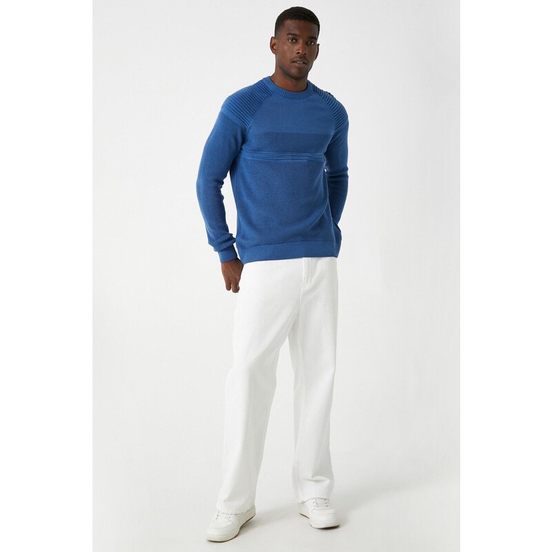 Koton Men's Blue Sweater